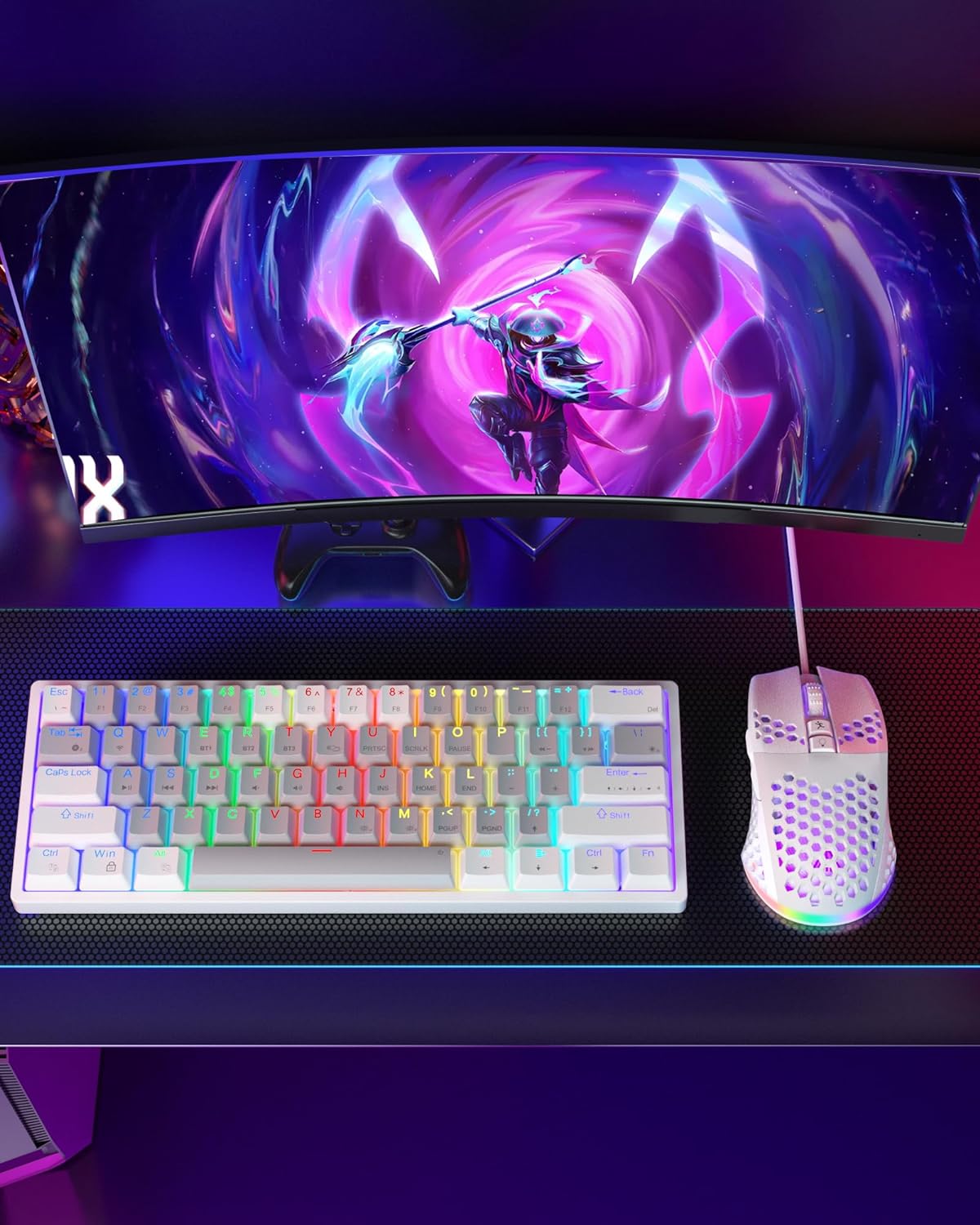 Detalle 2 de SOLAKAKA SM900 Wired Gaming Mouse, 12800 DPI, RGB, Programmable Buttons