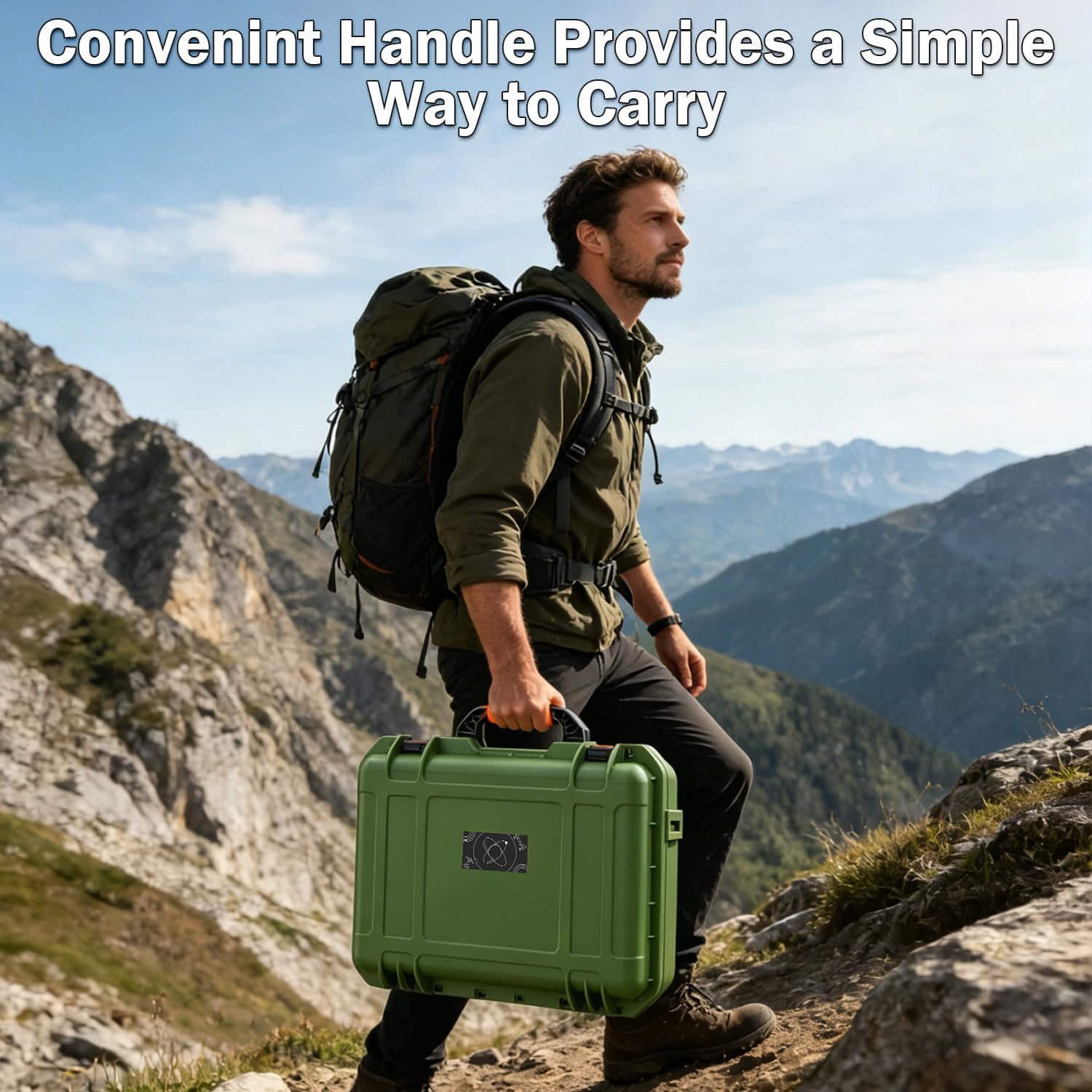 Detalle de MONOJOY IP67 Waterproof Hard Carrying Case for Starlink Mini (Starlink Mini Case with Precision-Cut Foam)