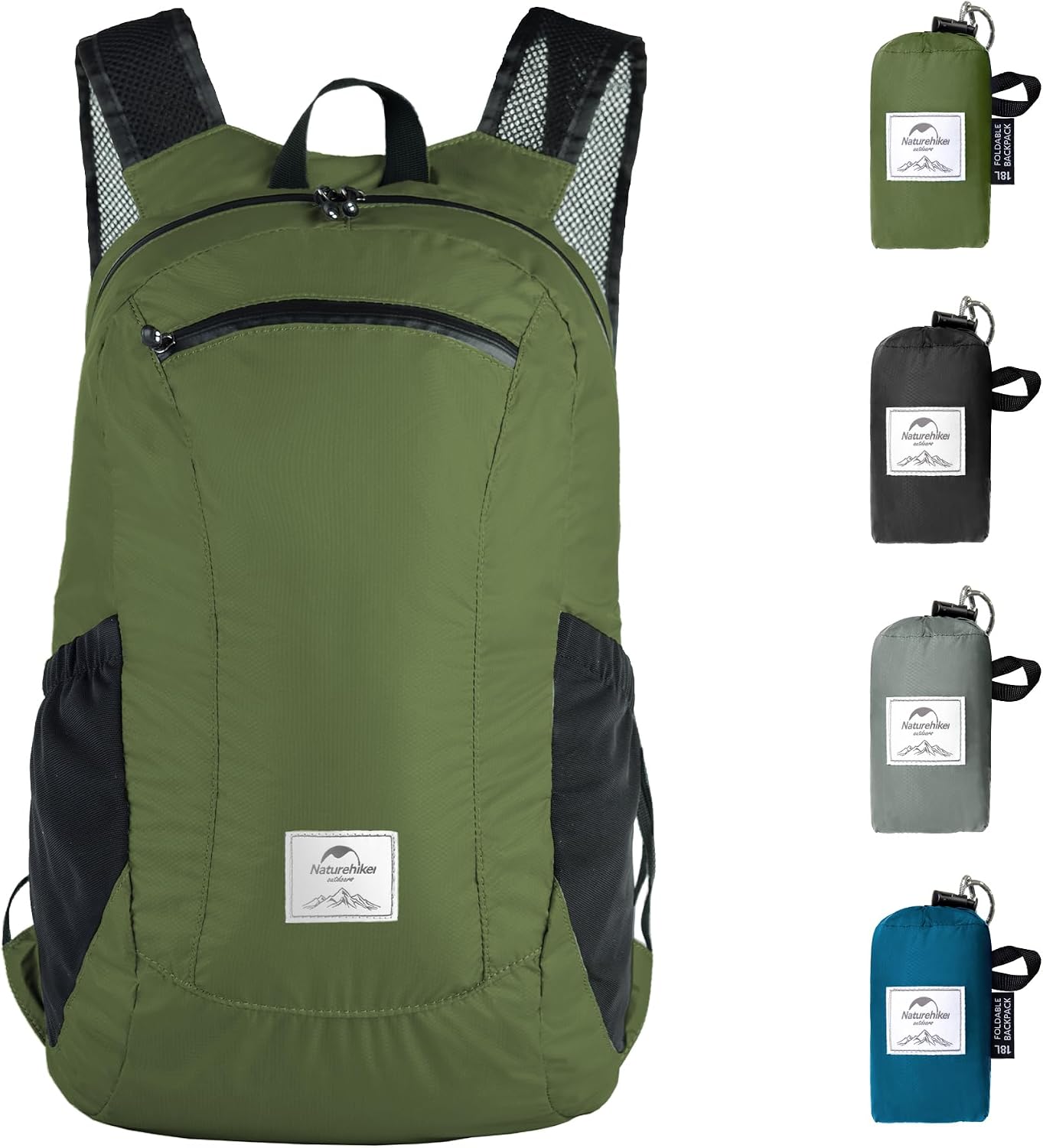 Detalle de Naturehike Ultralight Foldable Waterproof Backpack (30D Nylon Dry Bag) for Hiking, Camping & Travel