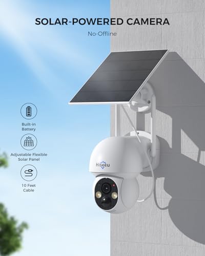 Detalle 2 de Hiseeu Solar Security Camera 4MP ⚙