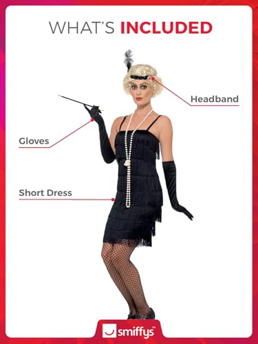 Detalle 2 de Costume Smiffys garçonne noir 1920s ⚡