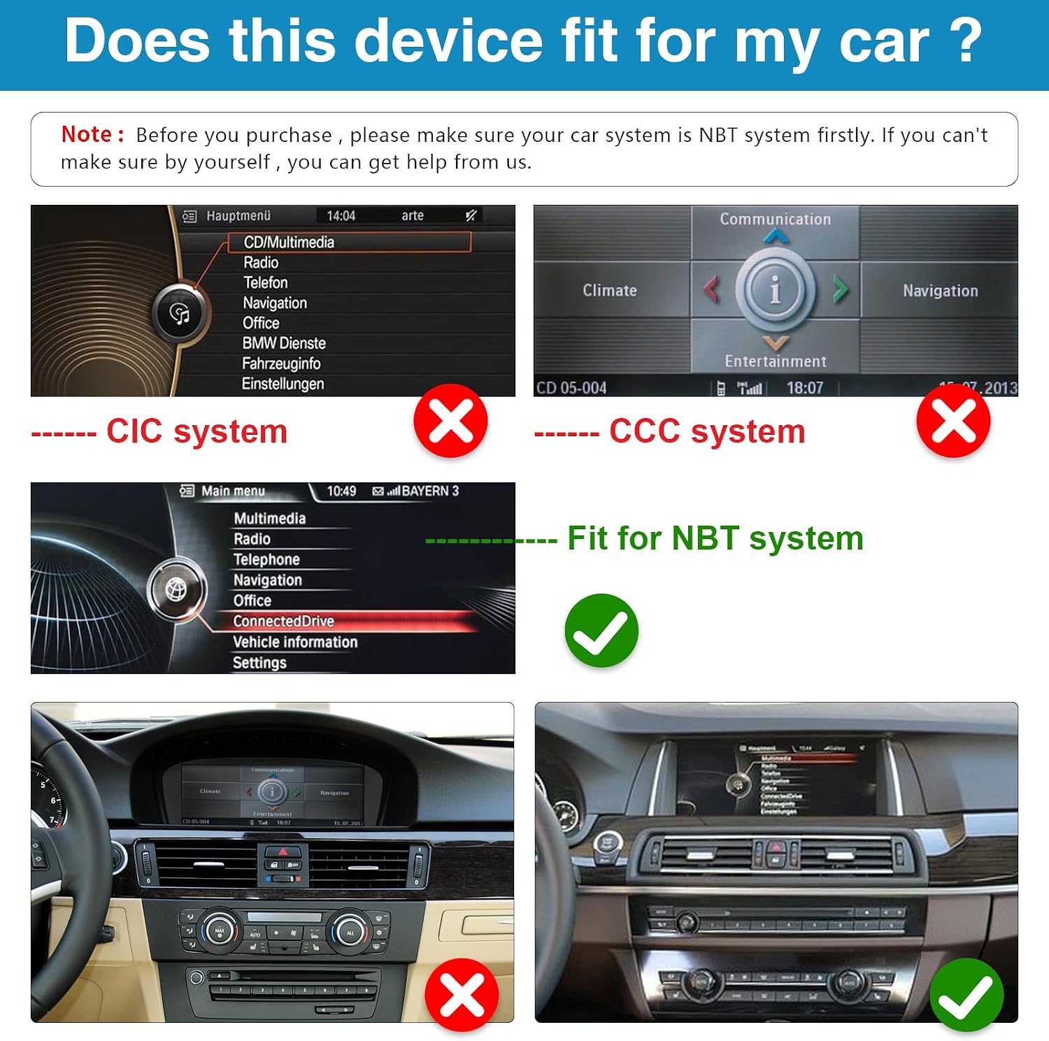 Thumbnail 1 de Ninetom 12.3-inch Touchscreen Car Stereo for 2012–2016 BMW 5 Series (F10/F11) with NBT, CarPlay, Android Auto and DSP