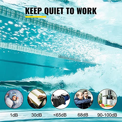 Detalle de VEVOR Bomba de Piscina con Filtración 18000 L/h, 1 HP, cuerpo ABS y motor de cobre — cesta de filtro extraíble