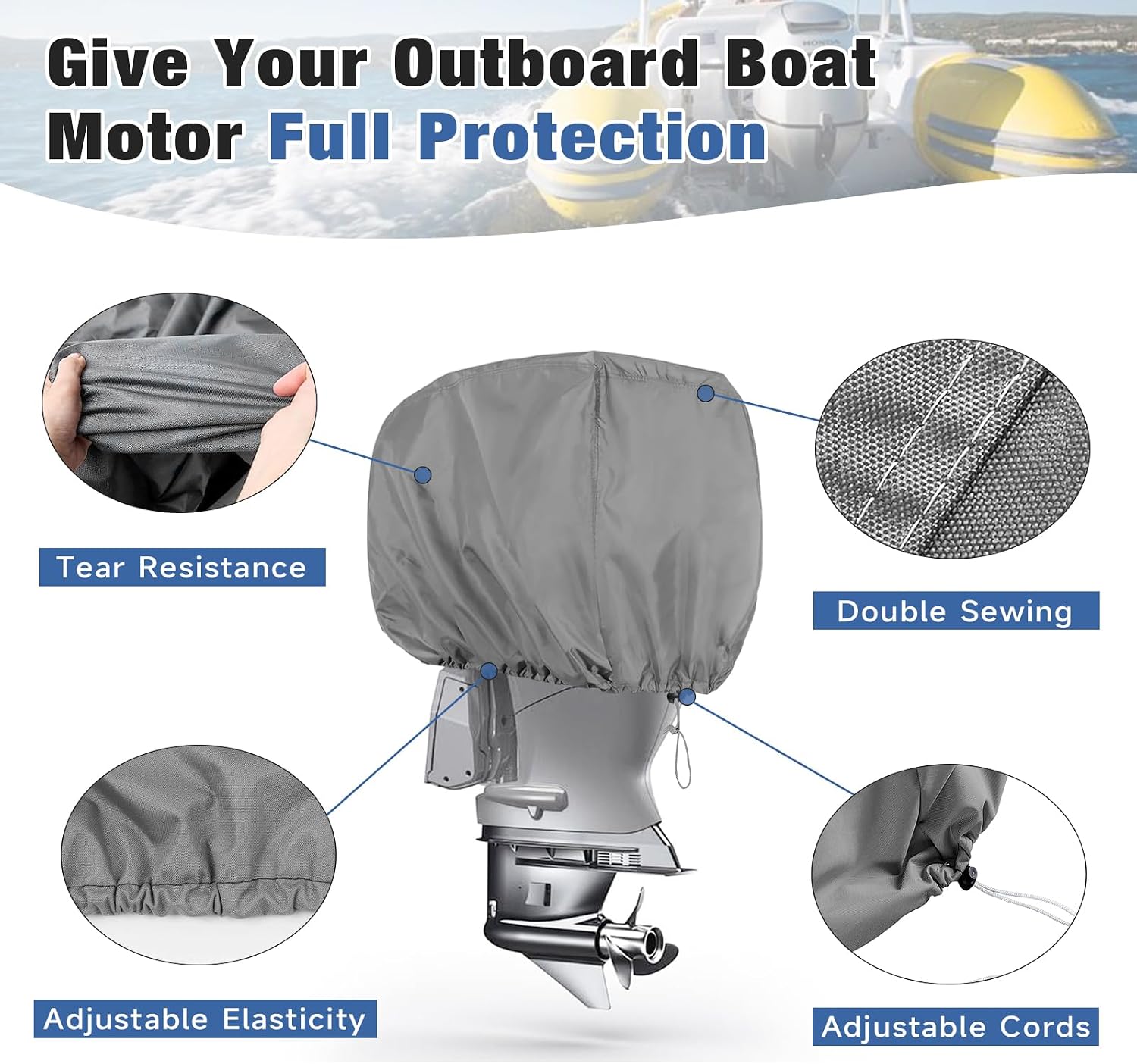 Detalle de VINPATIO Outboard Motor Cover 600D