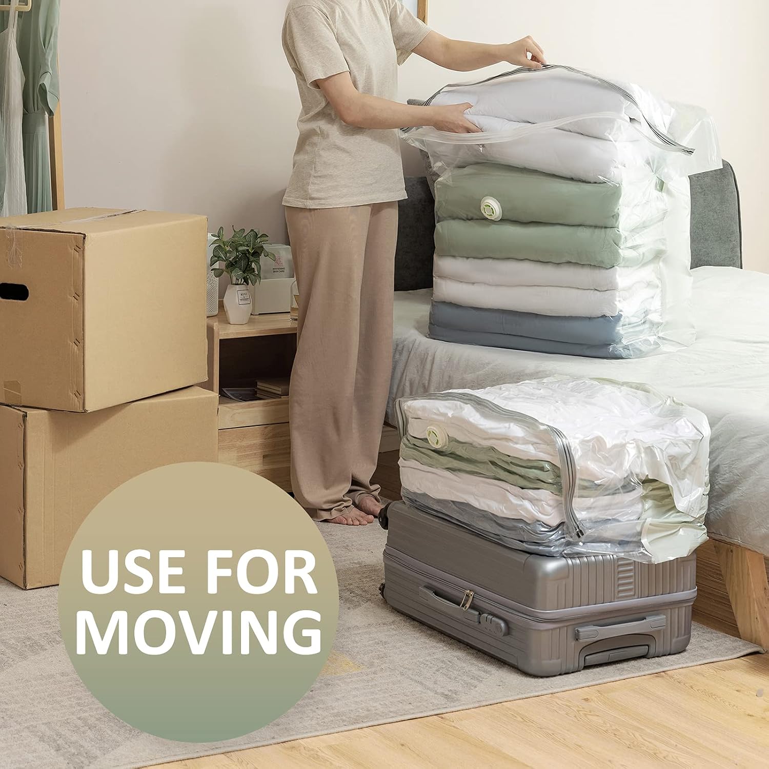 Thumbnail 6 de TAILI Extra Large Vacuum Storage Bags Cube 4 Super Jumbo – 40x28x18x18 Inch