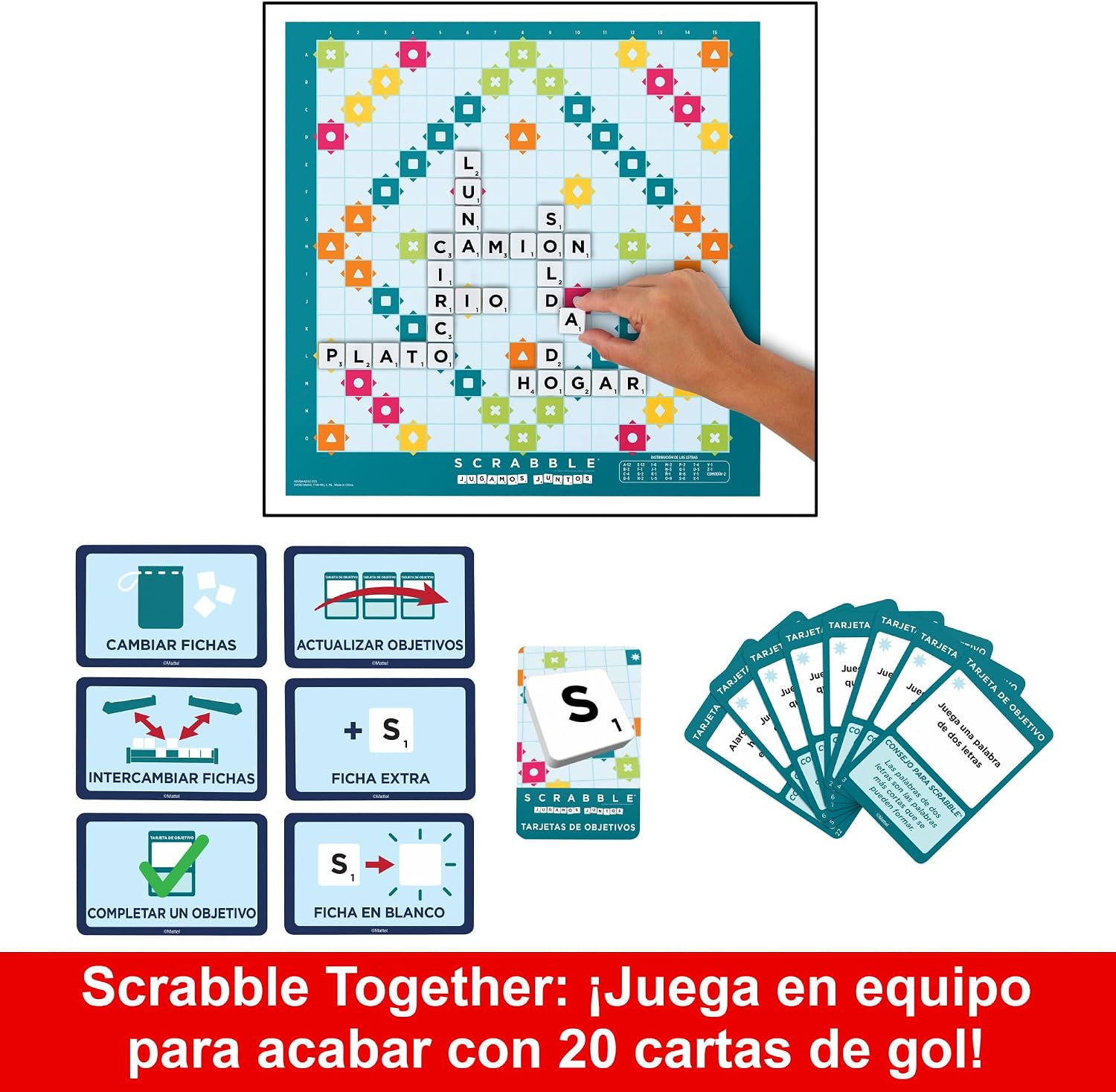 Thumbnail 5 de Mattel Games Scrabble 2 en 1 🧩 - Diversión familiar garantizada