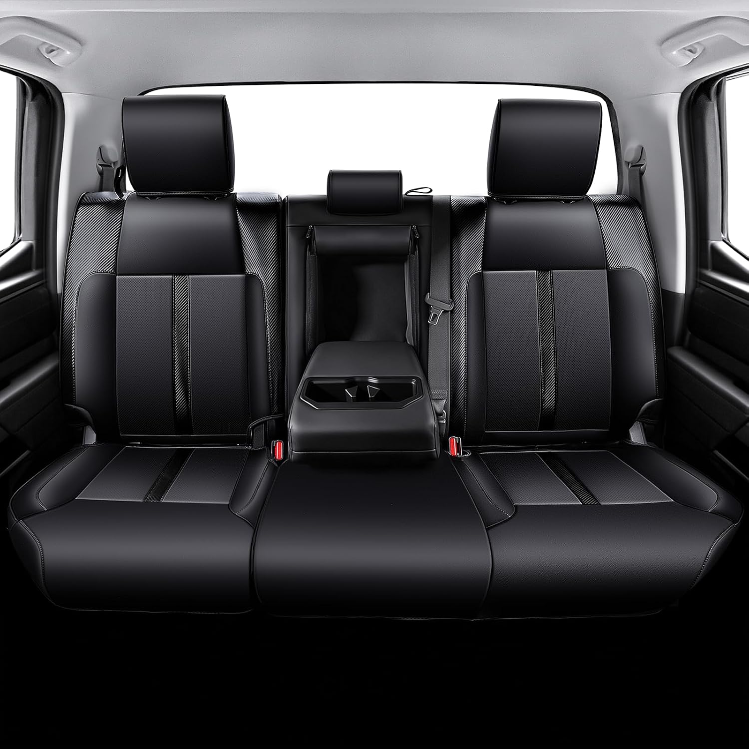 Thumbnail 2 de Carlimeki Leather Seat Covers for Toyota Tundra CrewMax (2022–2027) – Custom Fit, Premium Faux Leather
