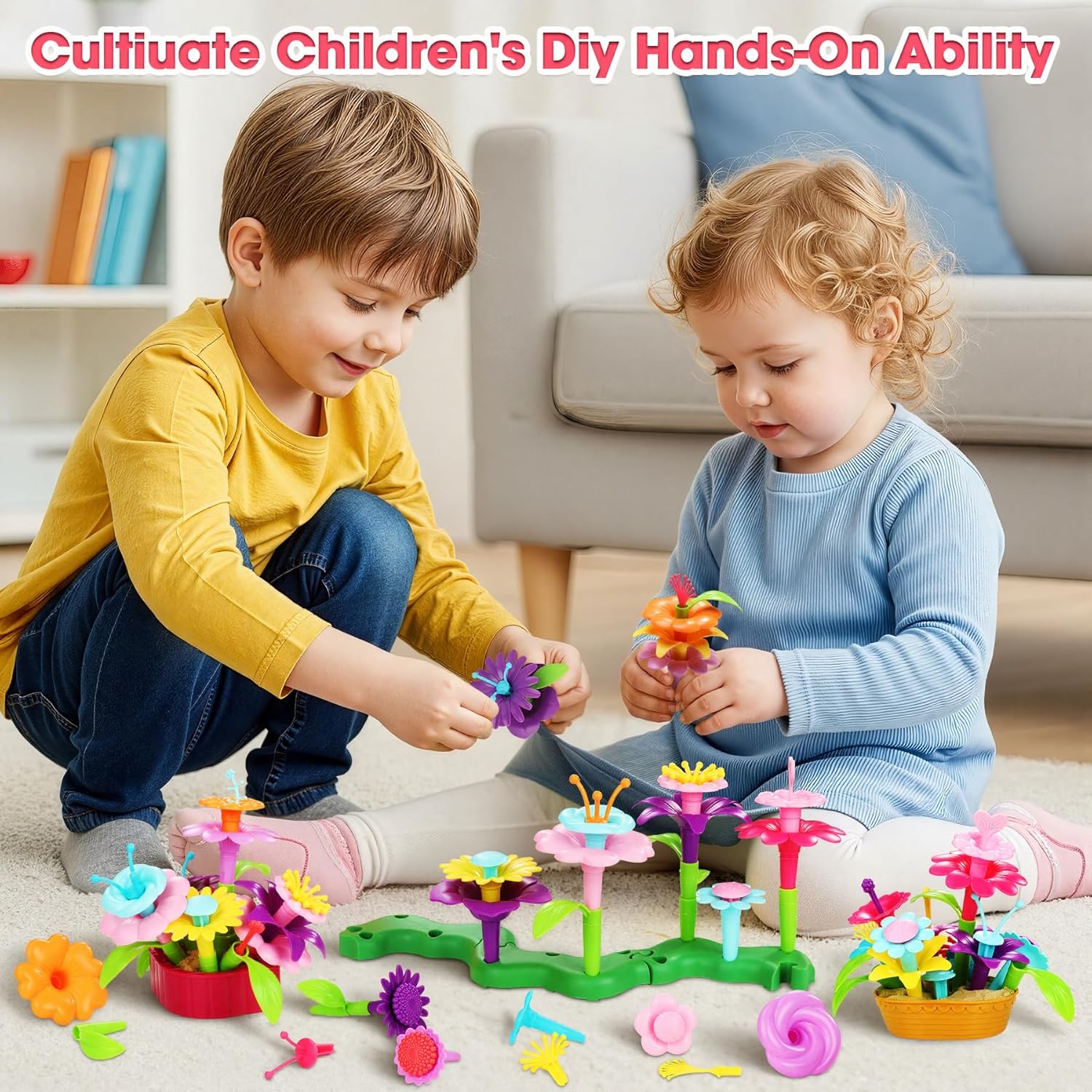 Thumbnail 3 de Fivejoy Flower Garden 134pcs building set