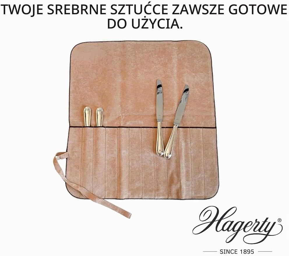 Detalle de Hagerty Silver Guard – rolka na srebrne sztućce, 12 przegródek, 46,5 × 51 cm