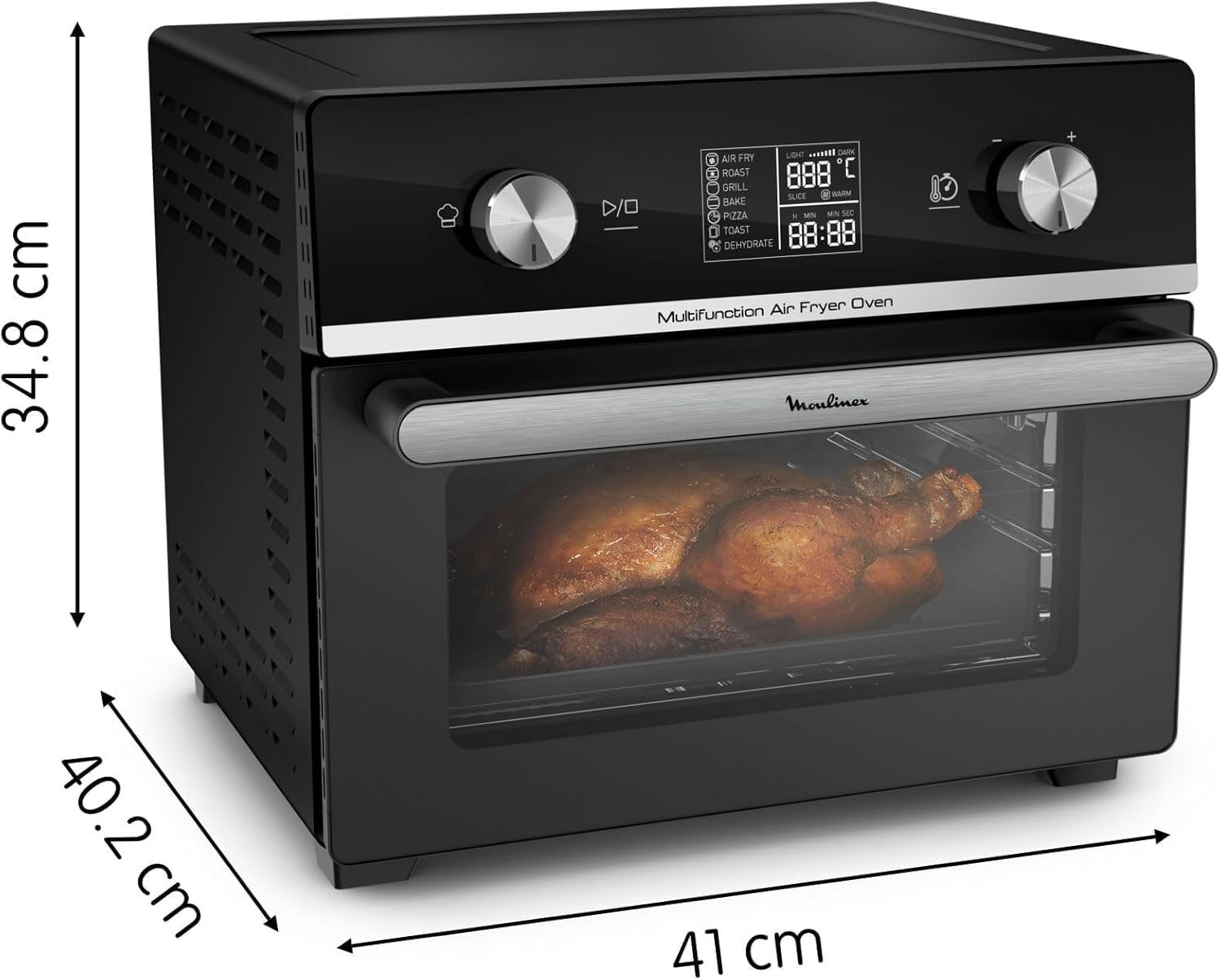 Detalle de Moulinex Easy Fry Air Fryer Oven 20L 🍟 Horno y freidora digital