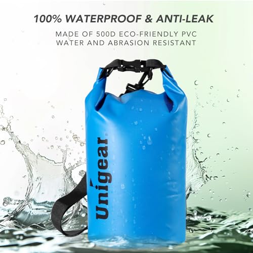 Detalle de Unigear Waterproof Dry Bag 2L-55L with Phone Pouch for Swimming Kayaking