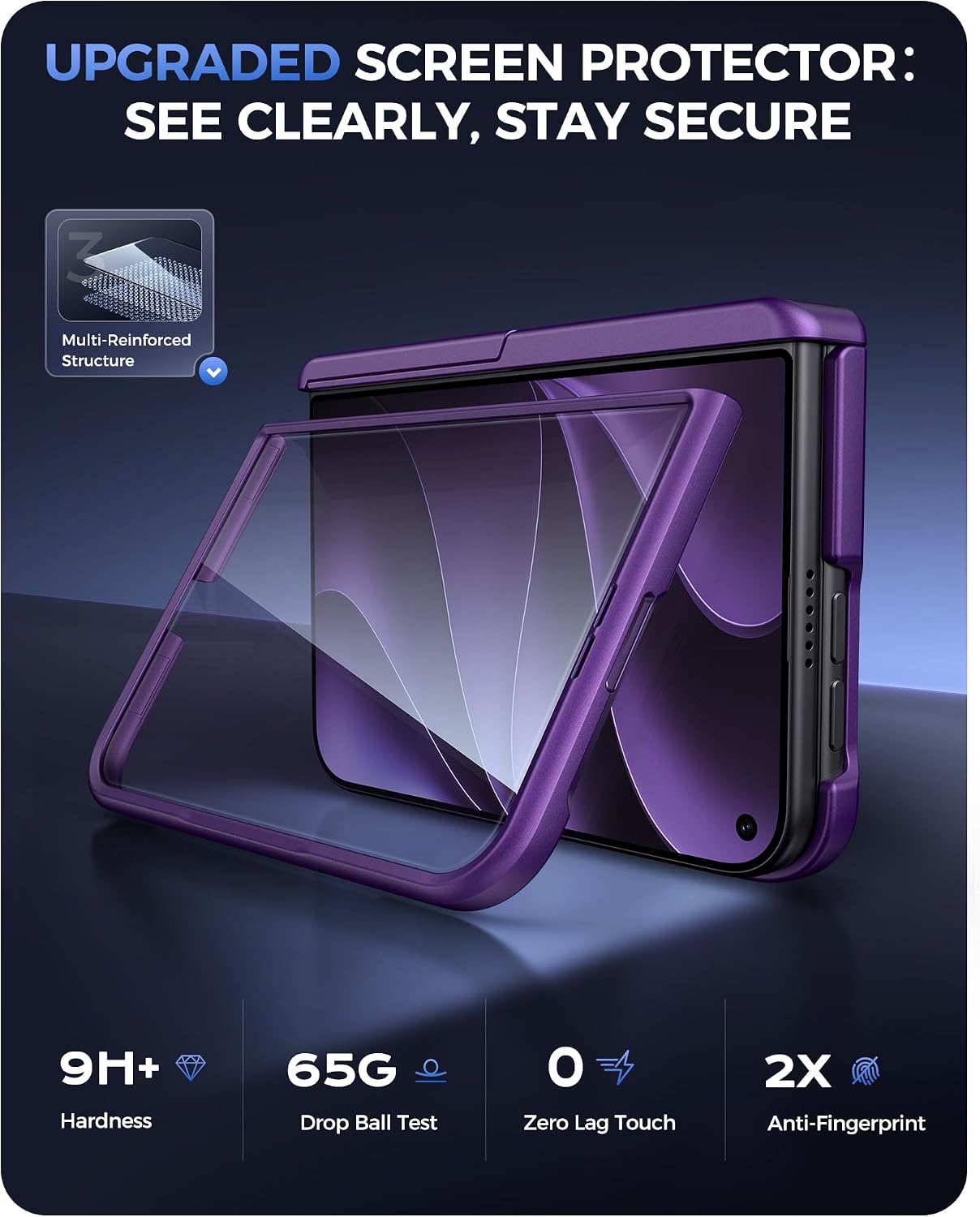 Detalle 1 de SIXBOX iPhone Duo Wallet Case with Card Holder, Hinge Guard and Kickstand