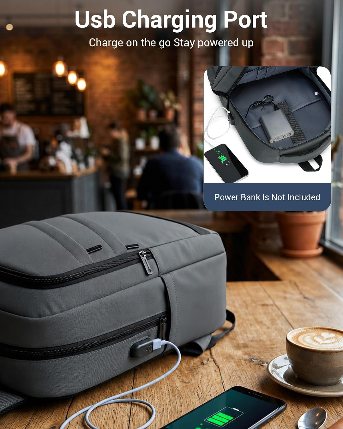 Detalle de Shavont Laptop Backpack for Men and Women: Lightweight 15.6 Inch Bag for Work, School and Travel