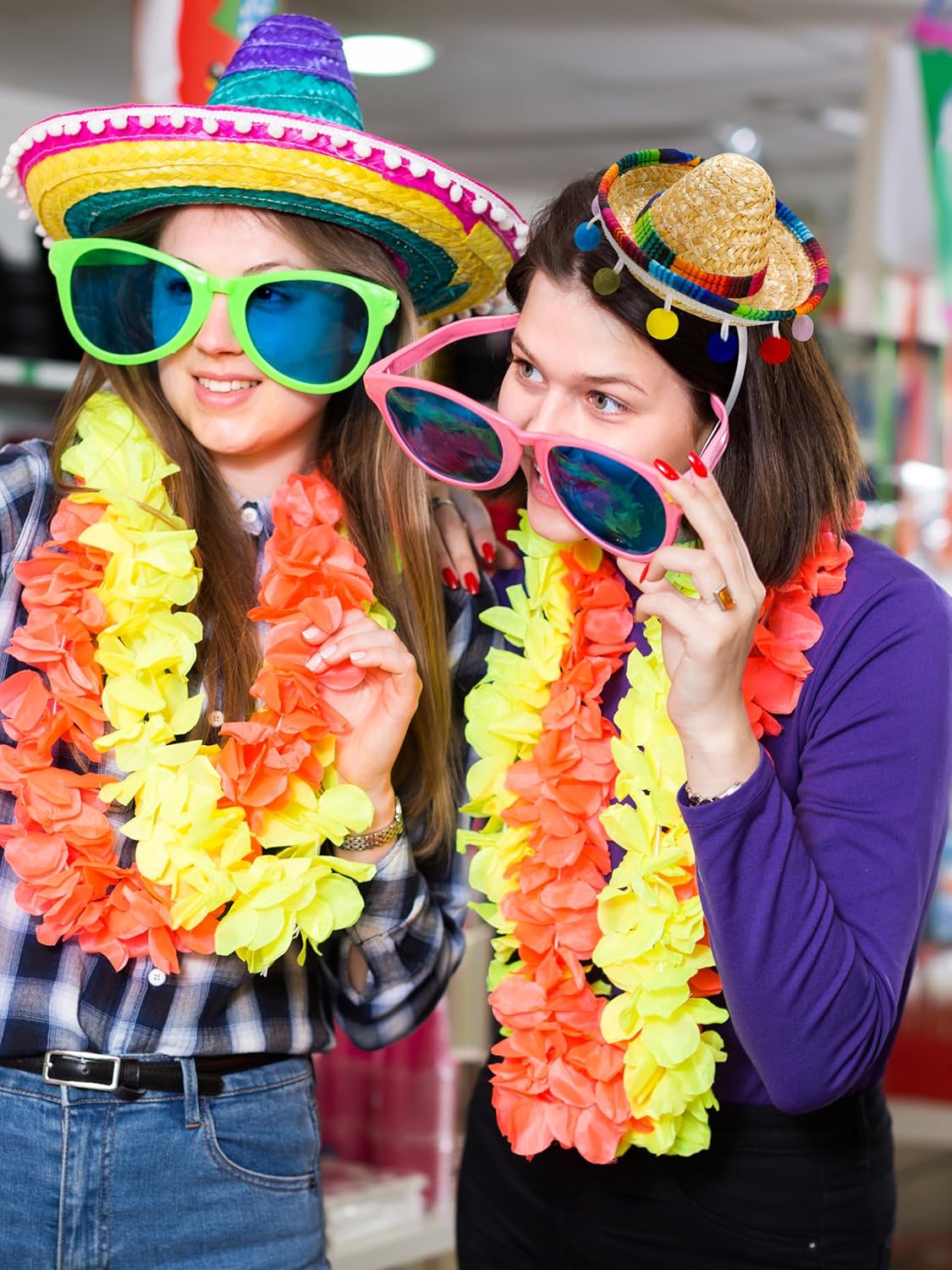 Detalle 2 de Melisheer Cinco de Mayo mini sombrero party hat with headband