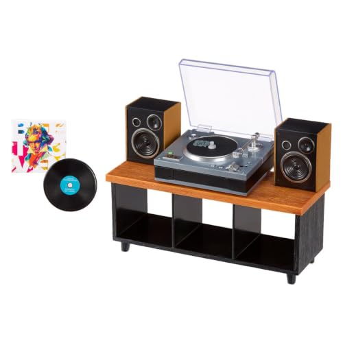 Thumbnail 6 de MGA's Miniverse Mini Platine Real Music, vinyle miniature et enceintes rétro