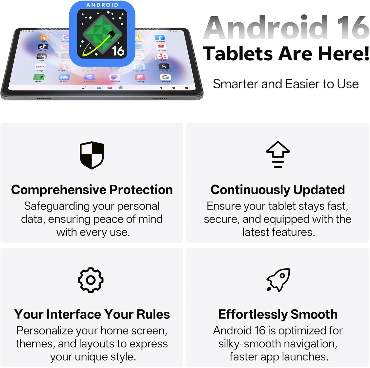Thumbnail 2 de SHARECLOUD Tablet 10.1 Inch Android 16