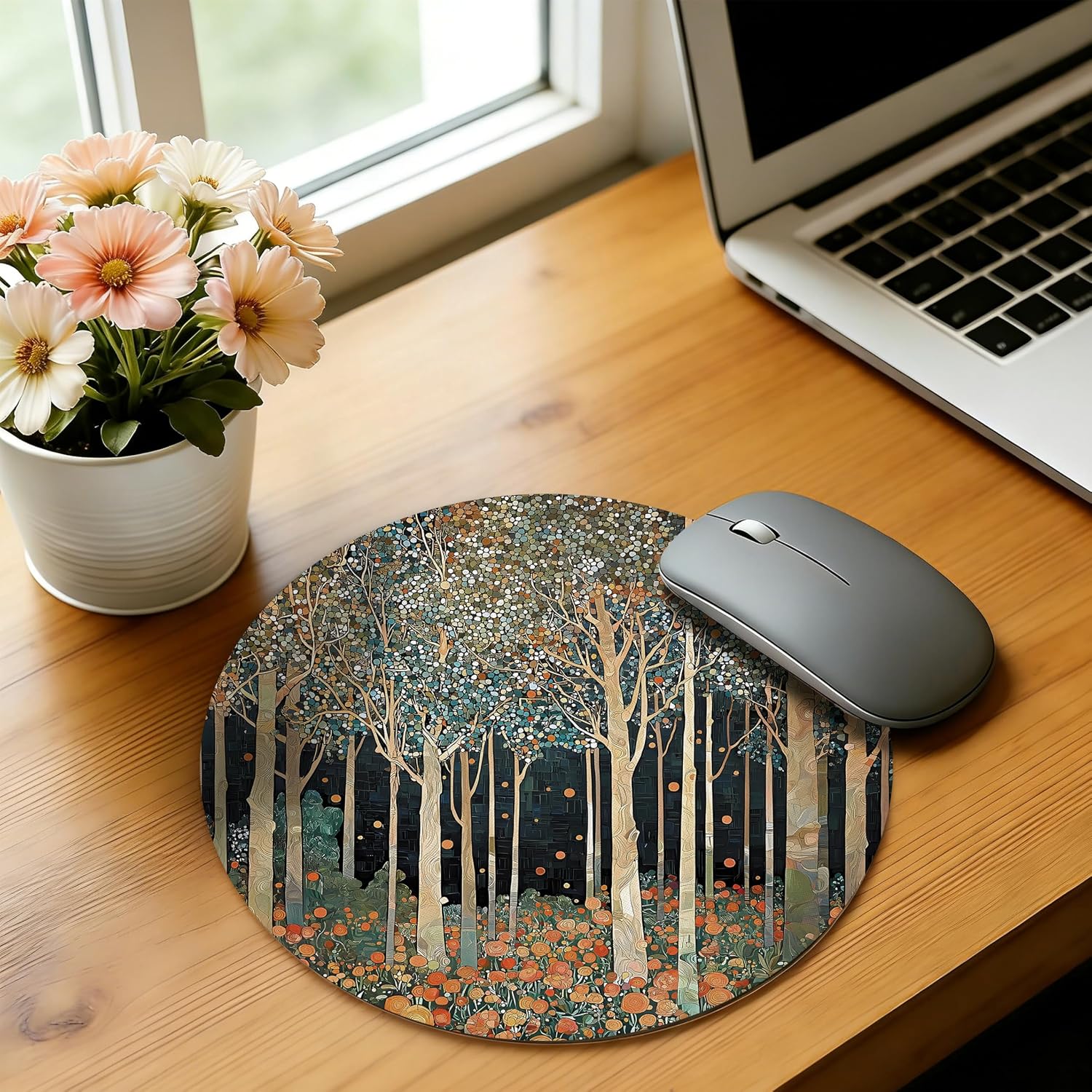 Thumbnail 1 de WOOGCHEIR Mouse Pad, 7.9 x 7.9-Inch