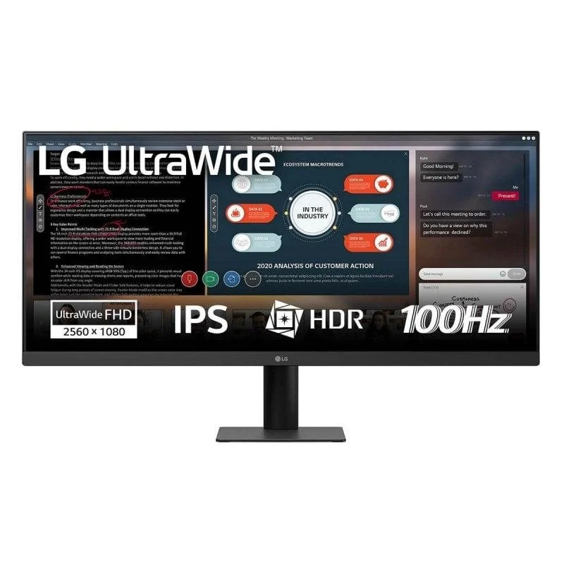 Detalle de Monitor LG UltraWide 29U511A-B: 29'' IPS 21:9 WFHD, 100 Hz, HDR10