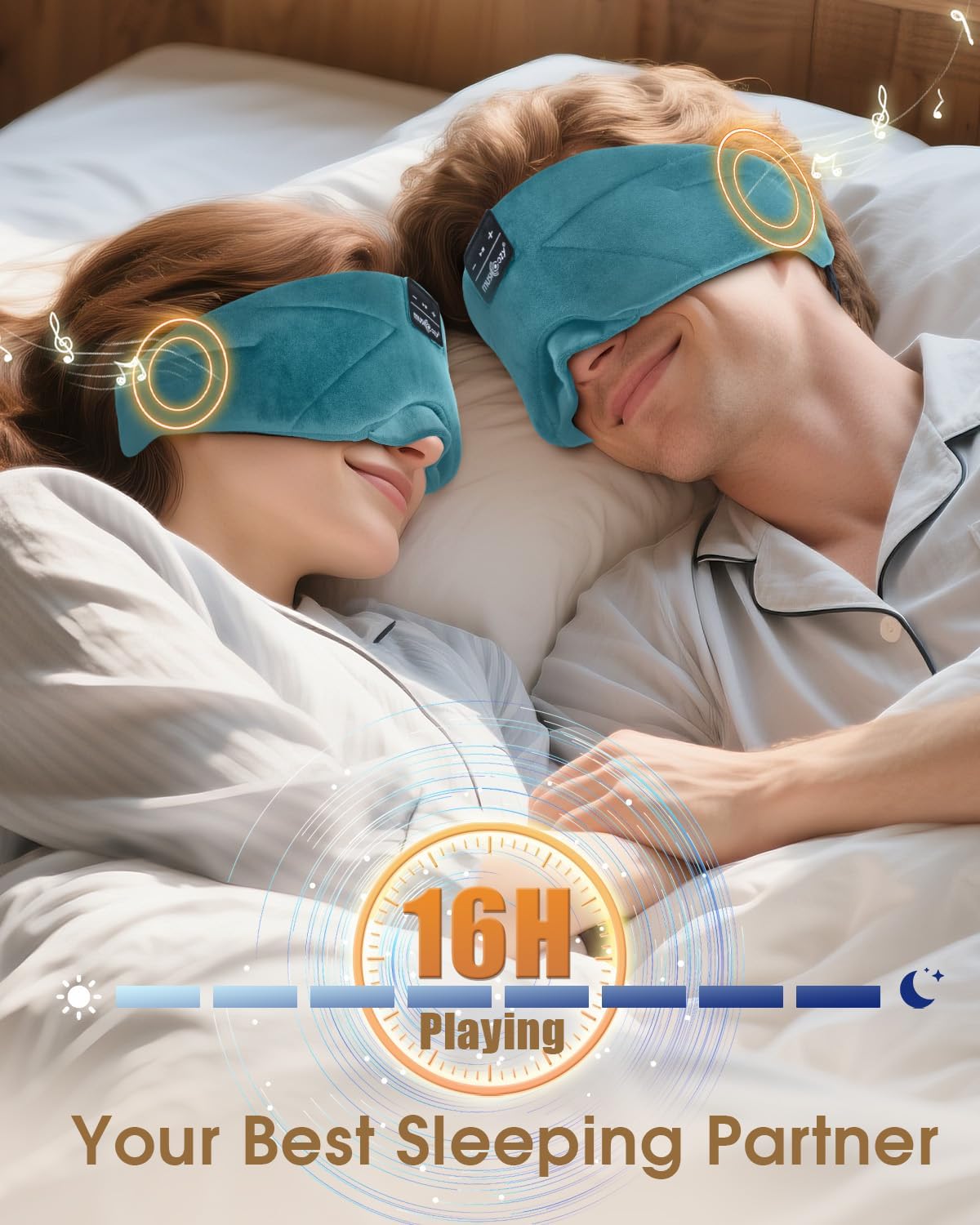 Thumbnail 3 de MUSICOZY Bluetooth Sleep Mask Headphones 16H