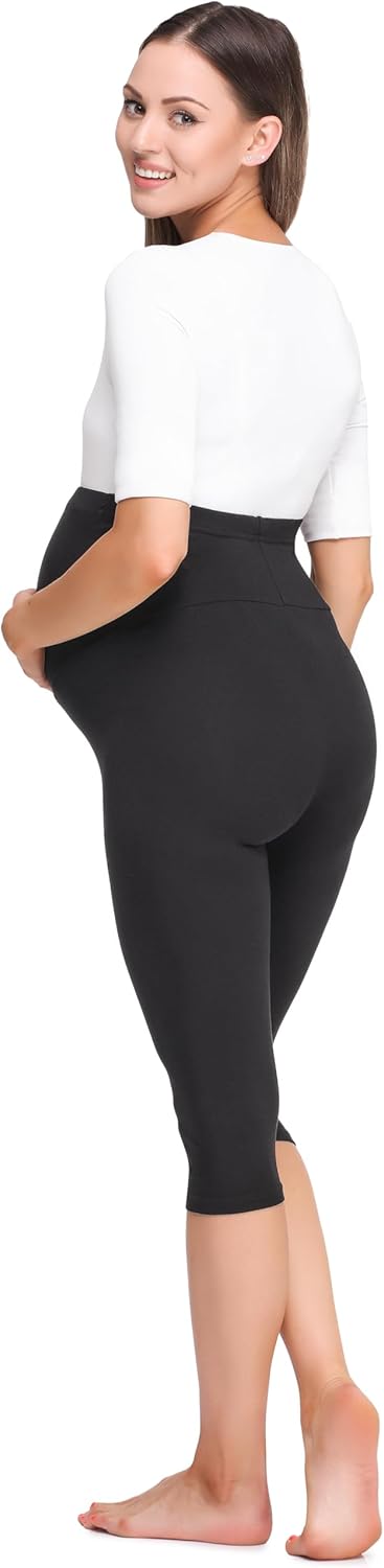 Thumbnail 1 de Be Mammy Legging 3/4 Grossesse Maternité BE20-258 – Legging de grossesse au quotidien