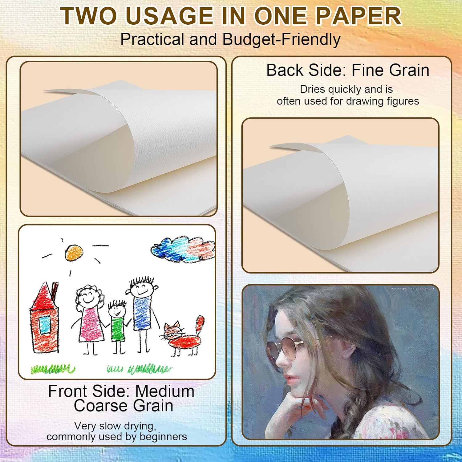 Thumbnail 4 de Romon Carta Acquerello 300 g/m², blocco A5 50 fg 📷