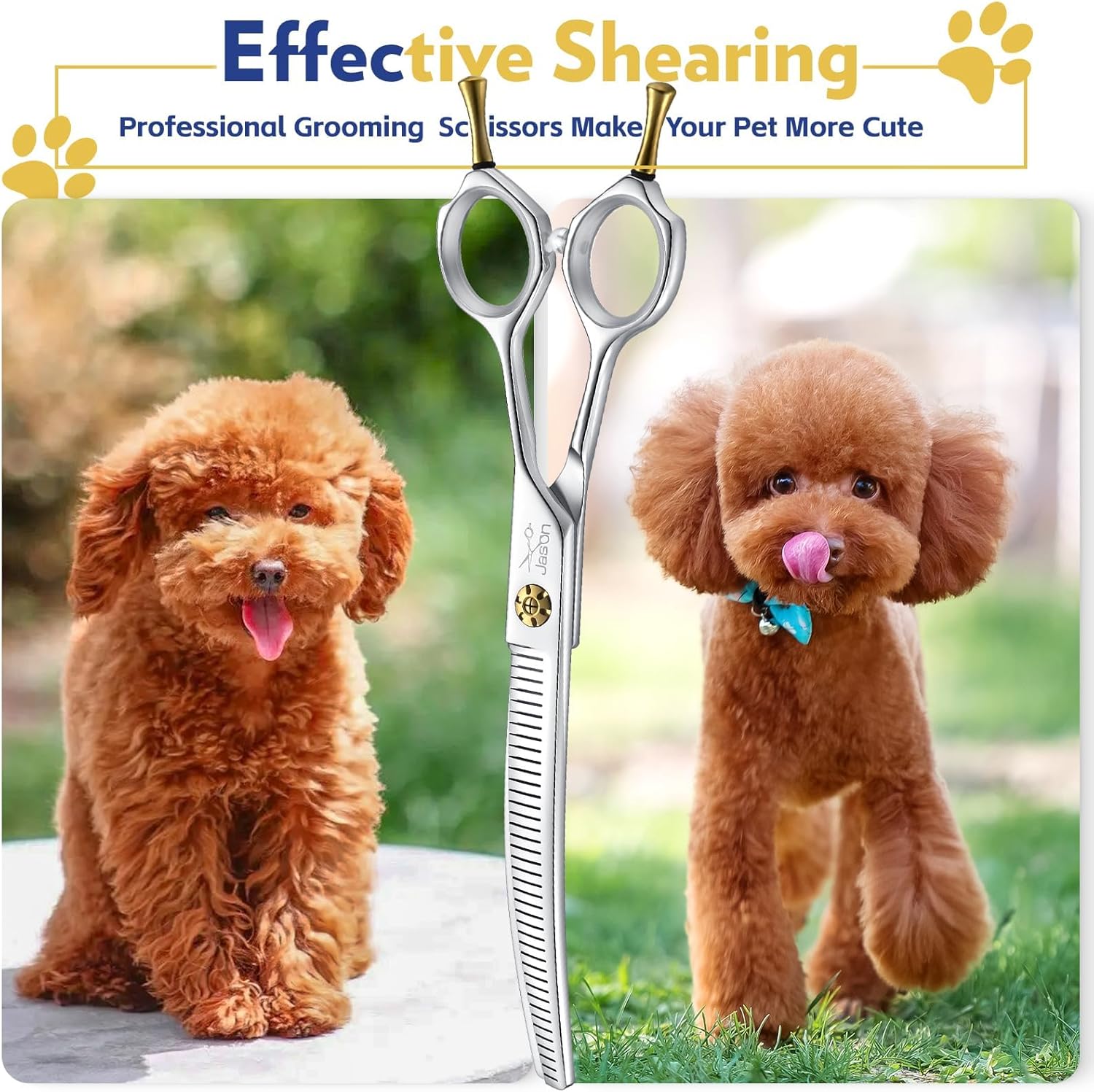 Thumbnail 4 de JASON forbici sfoltiritrici per cani da toelettatura da 7" con 40 denti in acciaio 440C