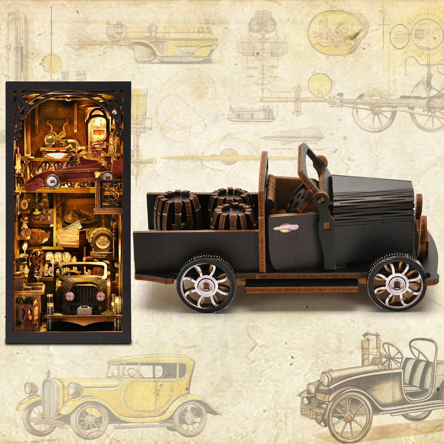 Thumbnail 2 de ETKVR Book Nook Kit Auto-Stil 3D
