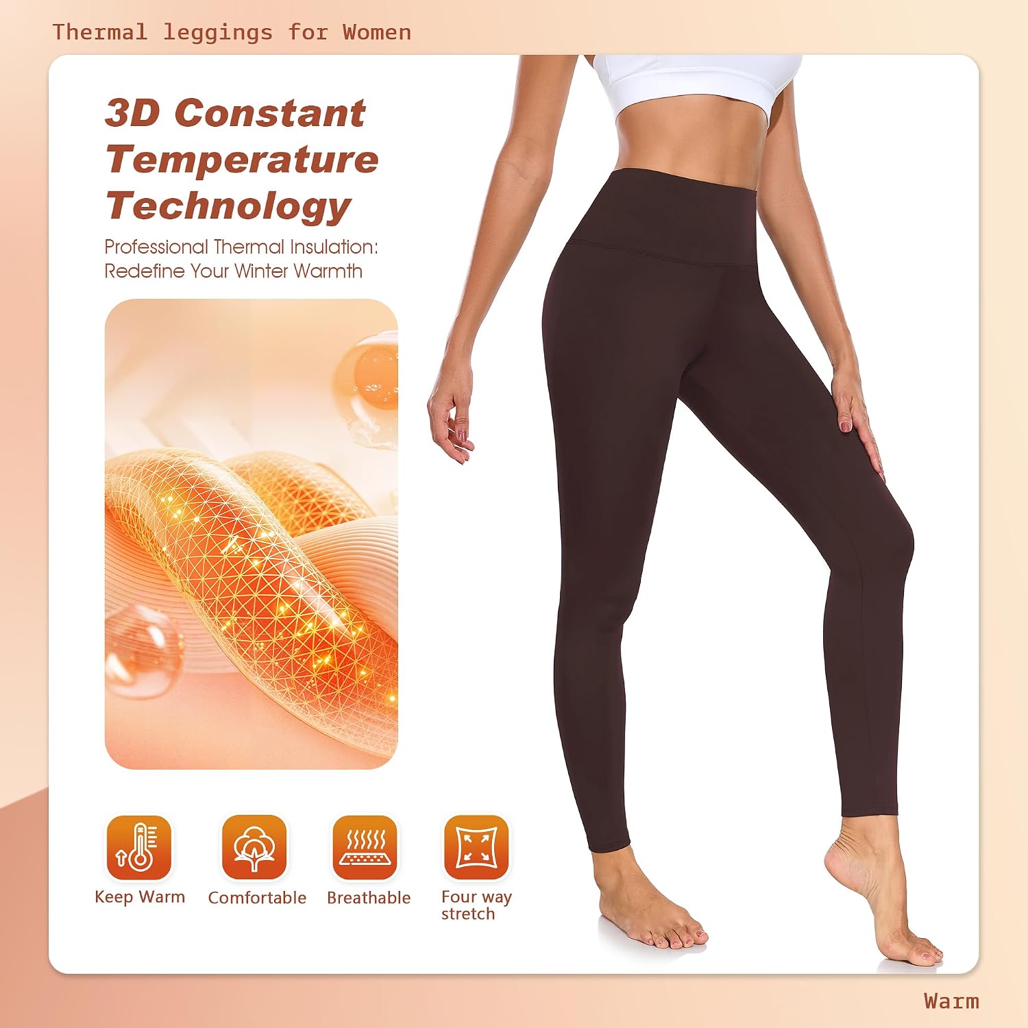Thumbnail 3 de Bennies Leggings Termici Donna Palestra