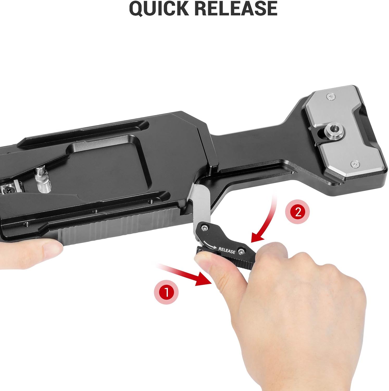Thumbnail 3 de SmallRig Plate de Trépied à Dégagement Rapide pour Sony VCT-14 Standard — Adaptateur V-Wedge compatible avec la plaque d'épaulement SmallRig 2837-2169