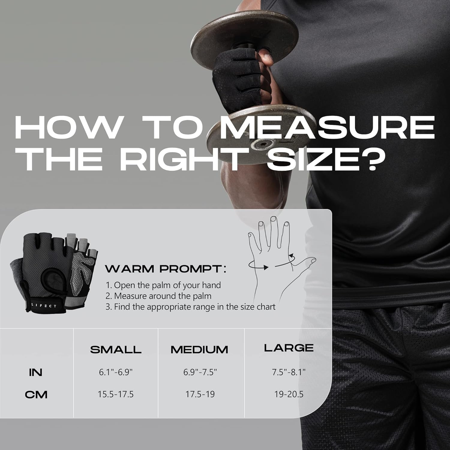 Thumbnail 2 de LIFECT Workout Gloves with Microfiber Palms