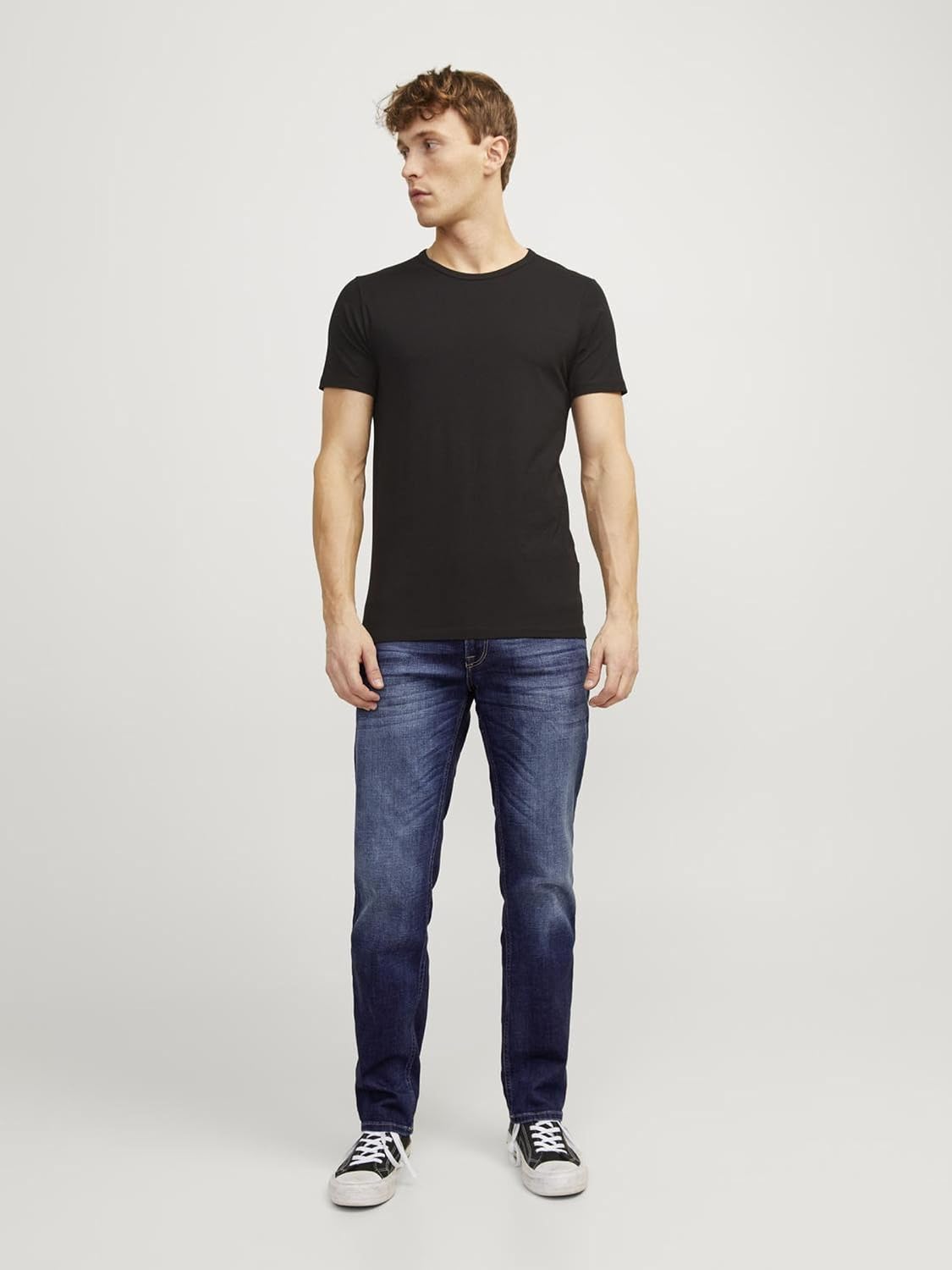 Thumbnail 4 de JACK & JONES JJICLARK JOS 278 : jean coupe regular à taille mi-haute