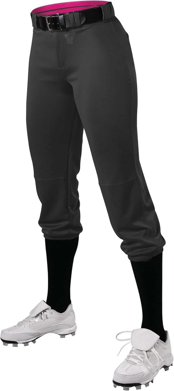 Detalle de Alleson Athletic Speed – damskie spodnie do softballu, elastyczna oddychająca dzianina