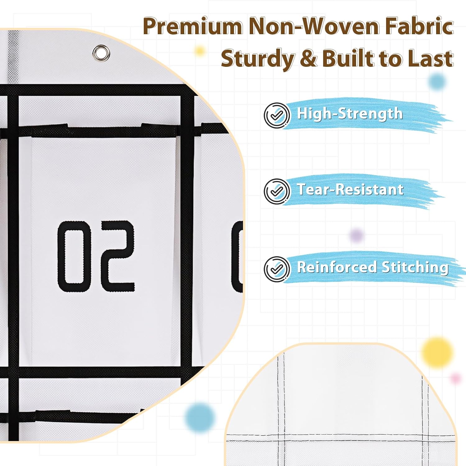 Thumbnail 6 de Classroom Headphone Organizer, 30 Pockets