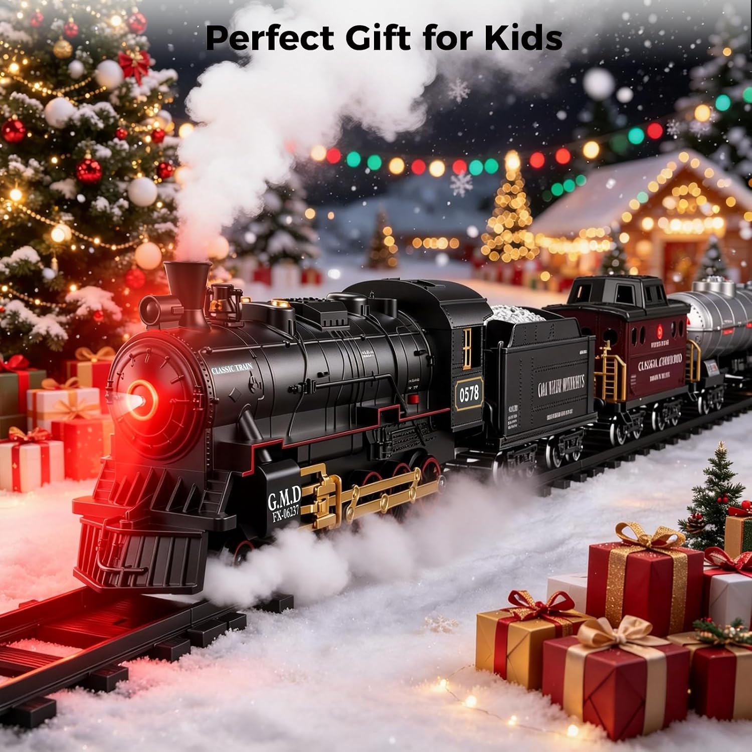 Thumbnail 6 de BUBUQE LCF2400233-CA Remote Control Train Set with Smoke, Whistle and Lights