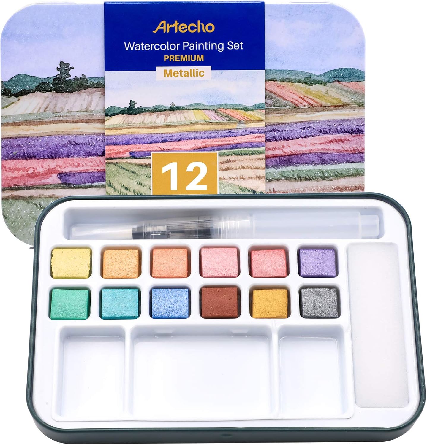 Thumbnail 6 de Artecho Aquarellfarben Set 18 Basic Farben