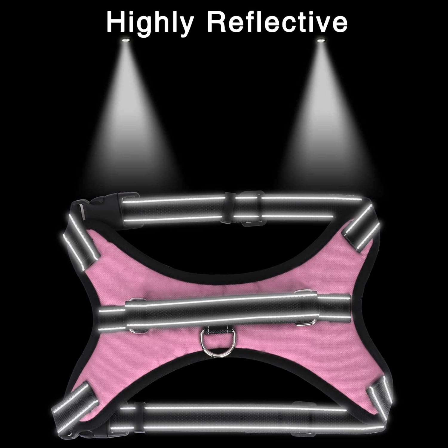 Thumbnail 4 de FYY Dog Harness No Pull M-Pink 46–58cm