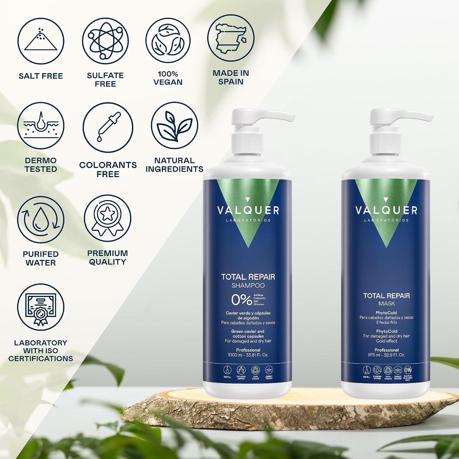 Detalle 2 de Valquer Profesional Pack Shampoing 1 L