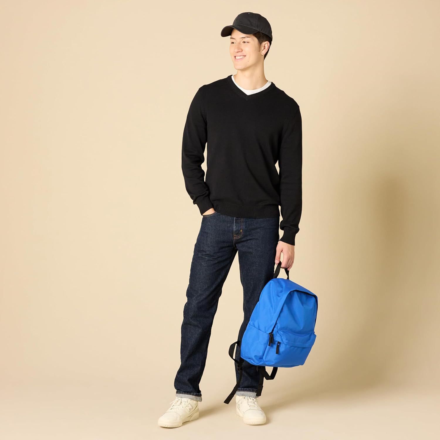 Thumbnail 4 de Amazon Essentials Herren V-Ausschnitt Pullover aus Baumwolle (normale Passform) für den Lagenlook