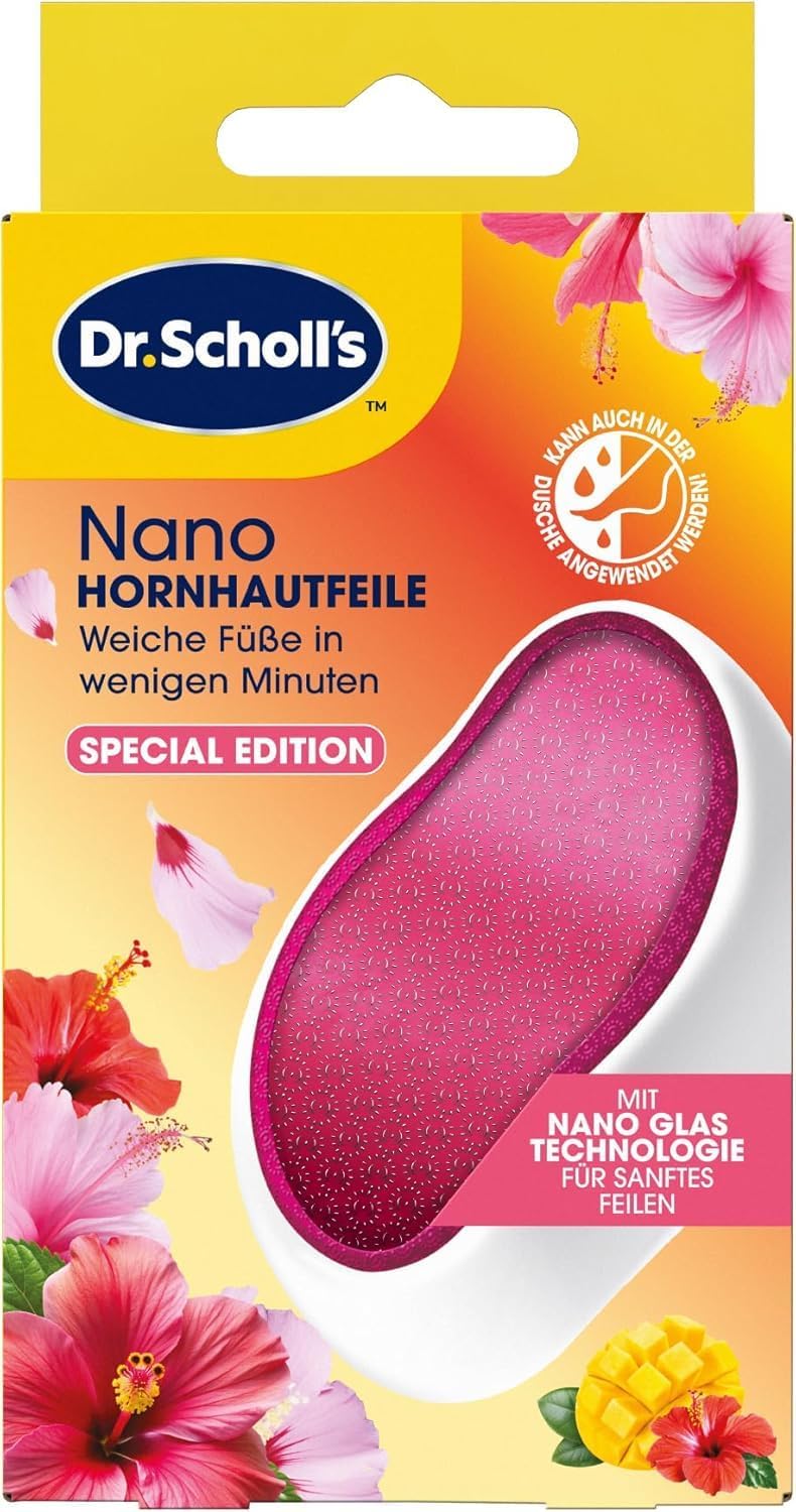 Detalle de Dr. Scholl's 9038535 nano-glazen eeltvijl, roze, voor nat en droog gebruik