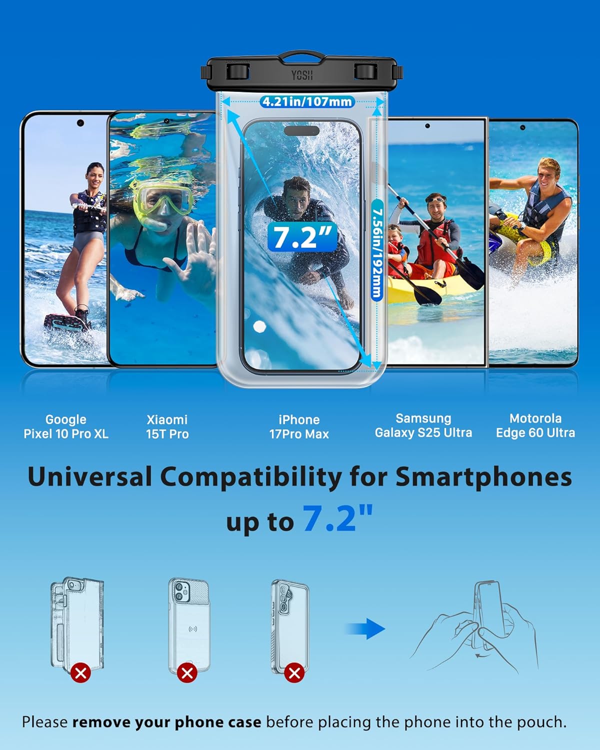 Thumbnail 3 de YOSH Waterproof Phone Pouch IPX8 30m