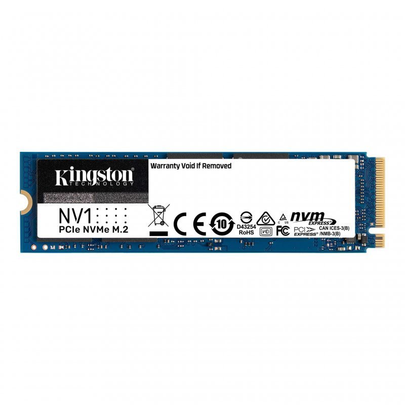 Detalle de Kingston NV1 SSD 250GB PCIe NVMe: rendimiento rápido para portátiles y PC de tamaño reducido
