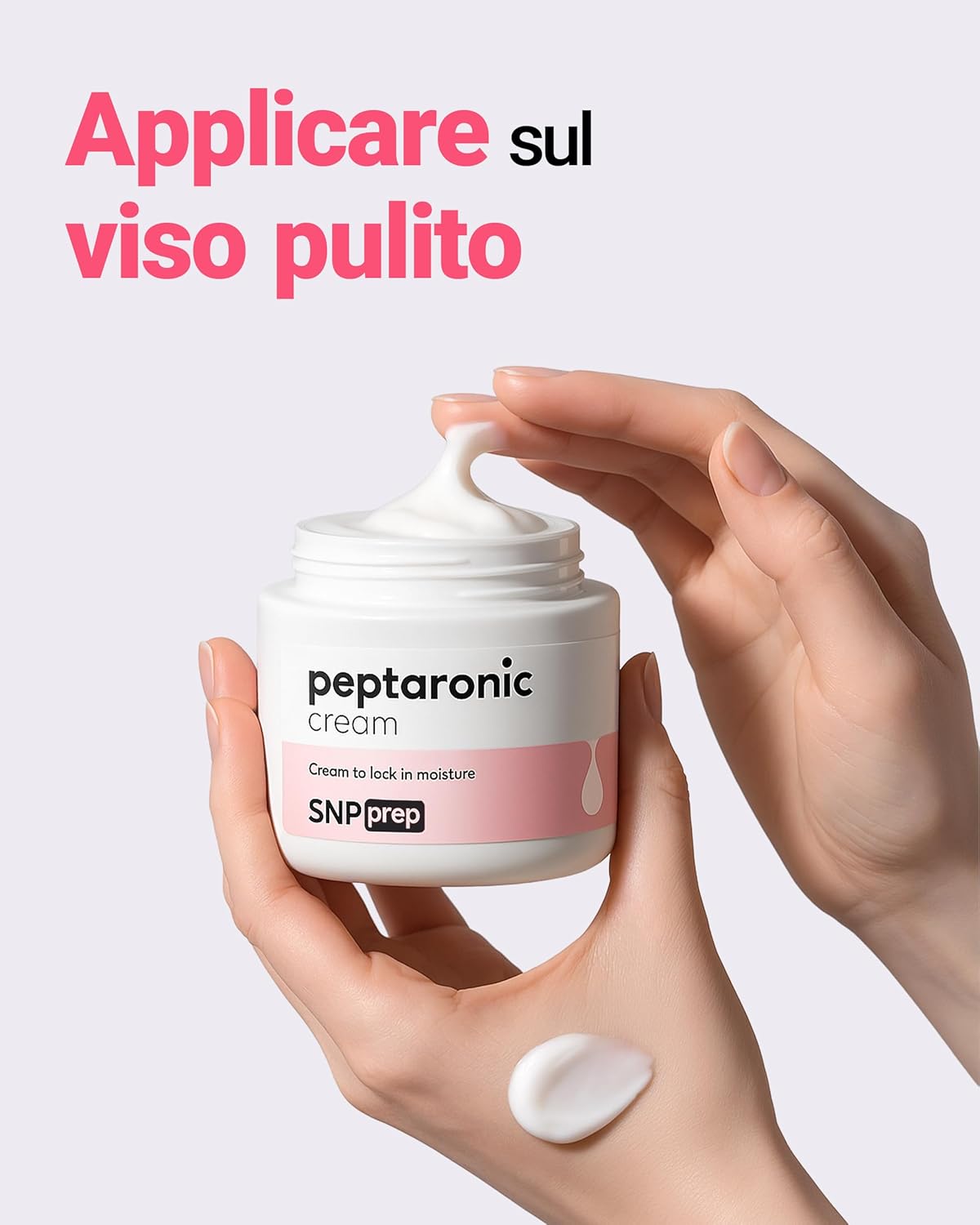 Detalle 2 de Crema Viso SNP Prep Peptaronic – Idratante tutto-in-uno con 6 peptidi e 5 tipi di acido ialuronico (55 ml)