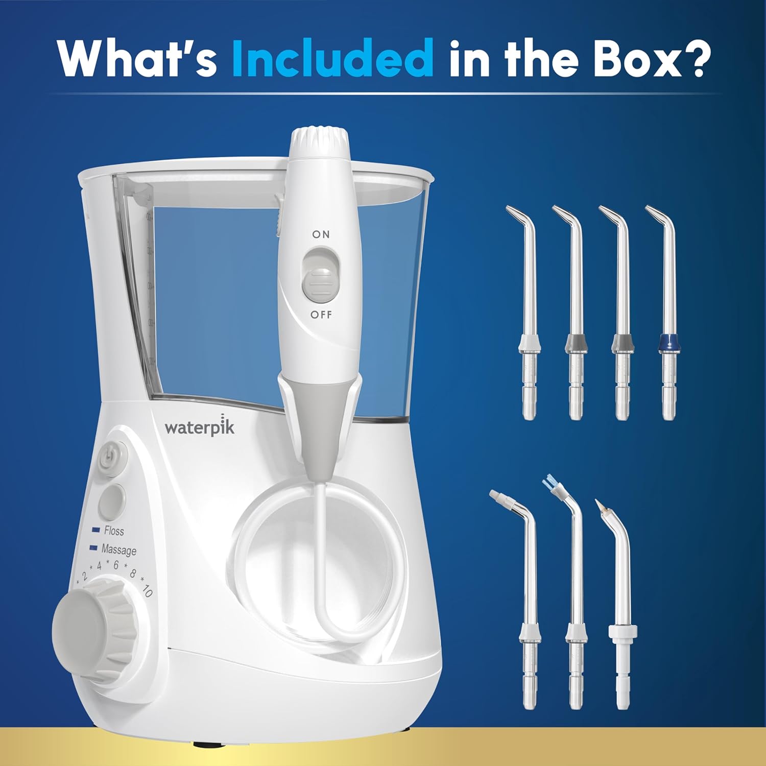 Detalle 2 de Waterpik Aquarius water flosser 10 settings 🦷