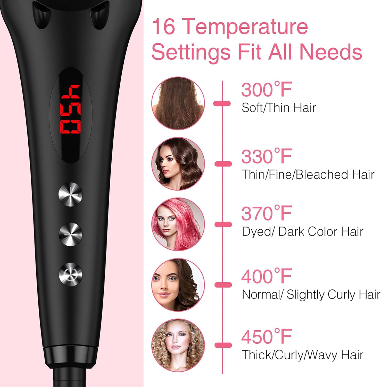 Detalle de MiroPure 2 in 1 hair straightener brush