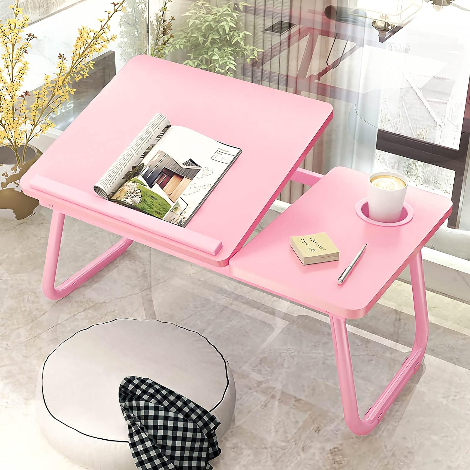 Thumbnail 2 de SAVING SPACES Laptop Desk with Foldable Legs in Blue