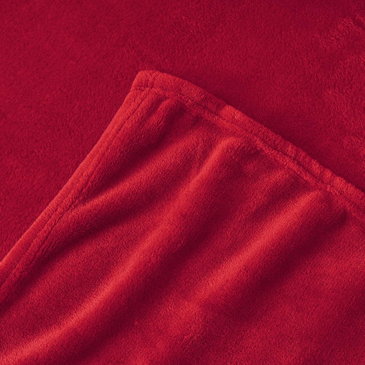 Thumbnail 5 de Aisbo Fleece Blanket Red Throw 130x150cm