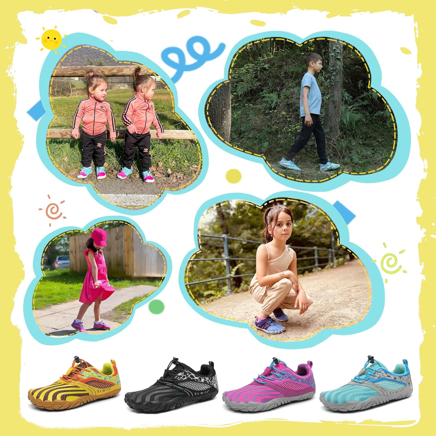 Thumbnail 6 de SAGUARO Barfußschuhe Kinder Outdoor für Jungen & Mädchen (Gr. 24–36)