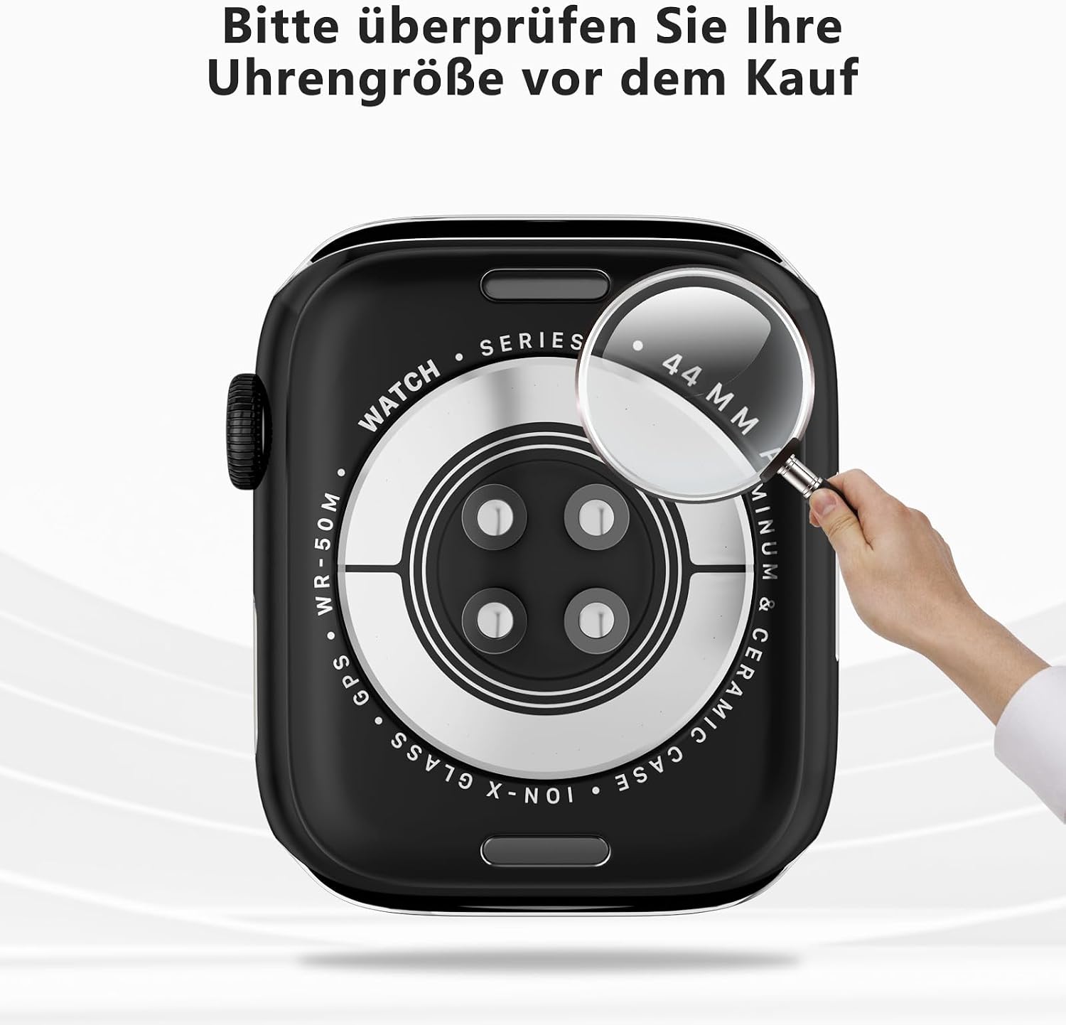 Detalle 2 de TGKML 2-Stück Schutzhülle 44 mm Apple Watch