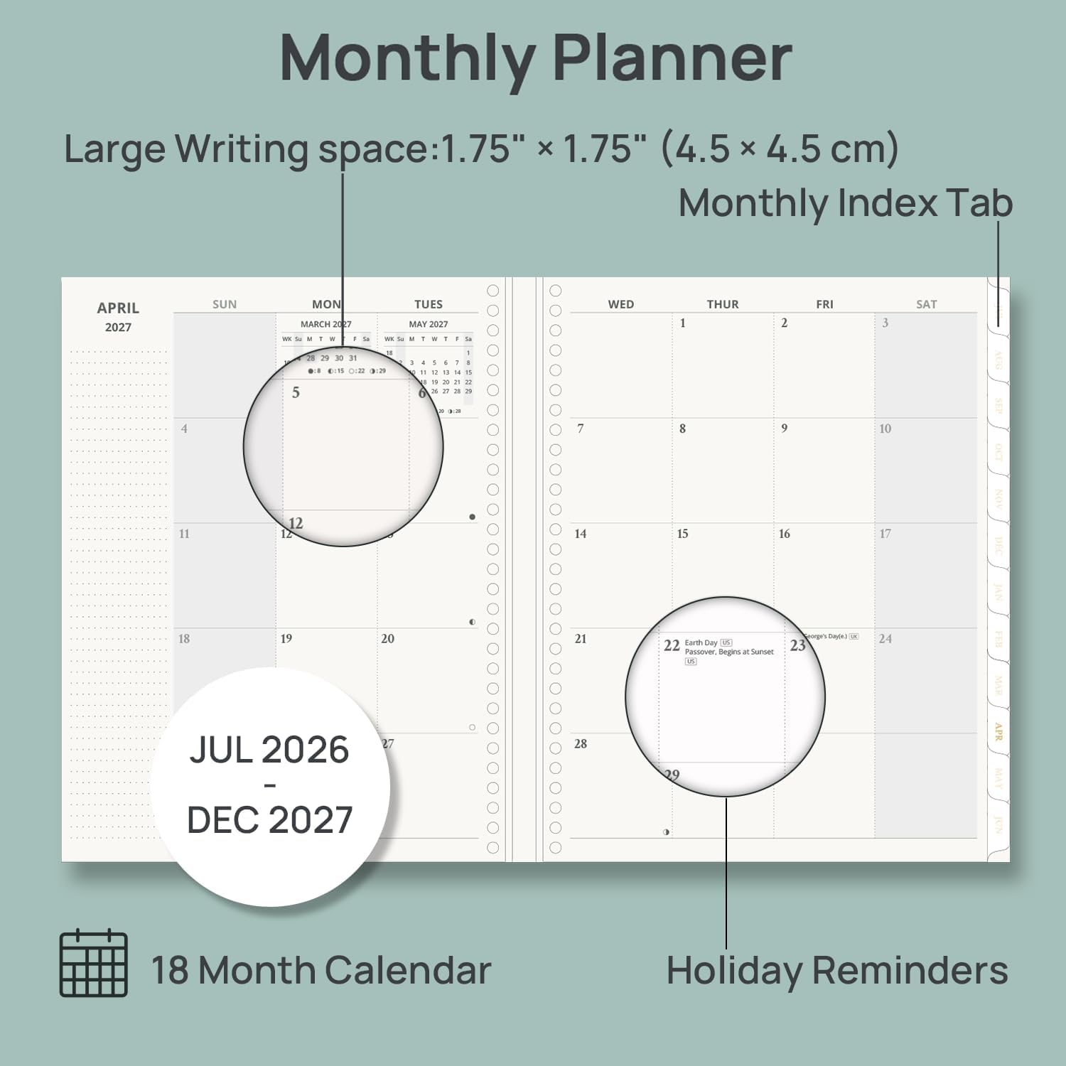 Thumbnail 3 de POPRUN Monthly Planner, 18-Month