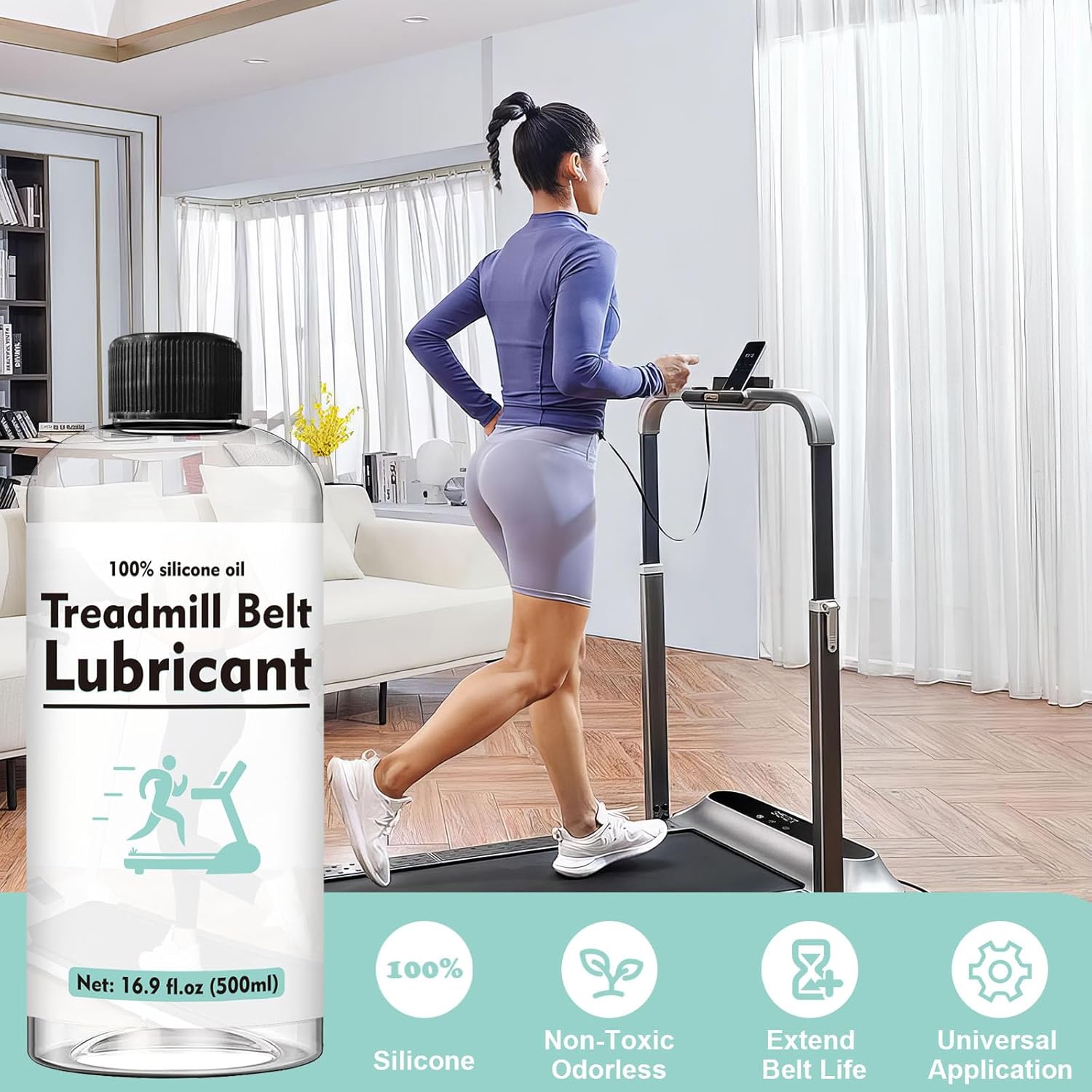 Thumbnail 1 de INNOVAYOU Huile Tapis de Course 500 ml : lubrifiant pour réduire friction et bruit